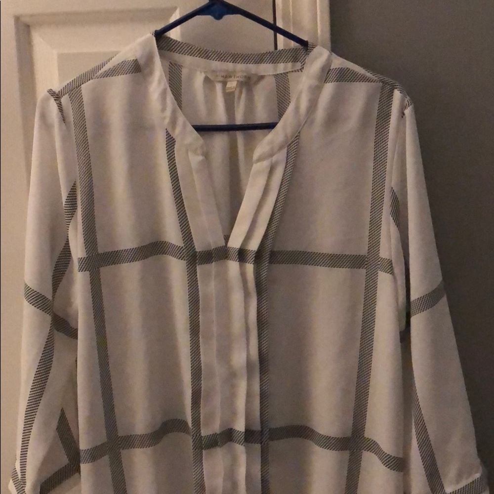 White/Black Hawthorn blouse